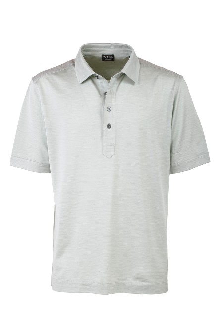 Shop ZEGNA Saldi Polo: Zegna polo maniche corte.
Colletto.
Maniche corte.
Bottoni automatici sul collo.
Composizione: 50% Seta 50% Cotone.
Fabbricato in Turchia.. UD386A7 D774-V04